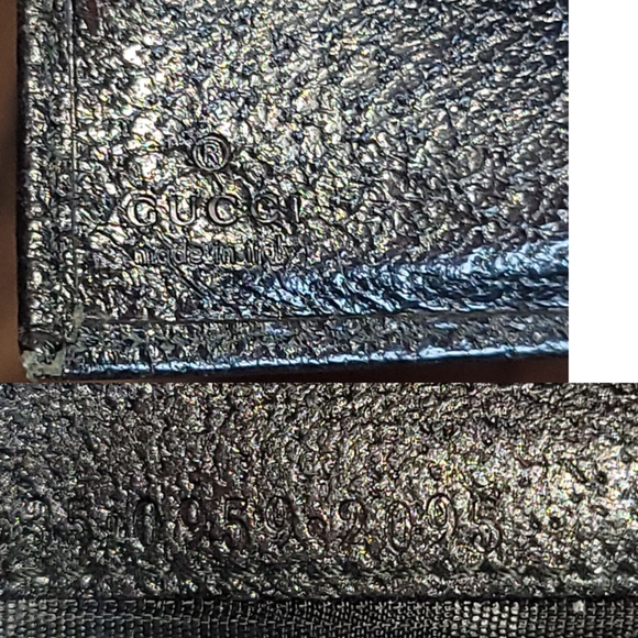 Gucci G Squared Logo Black Pebbled Leather Silver Clasp French Compact Wallet - Picture 5 of 16